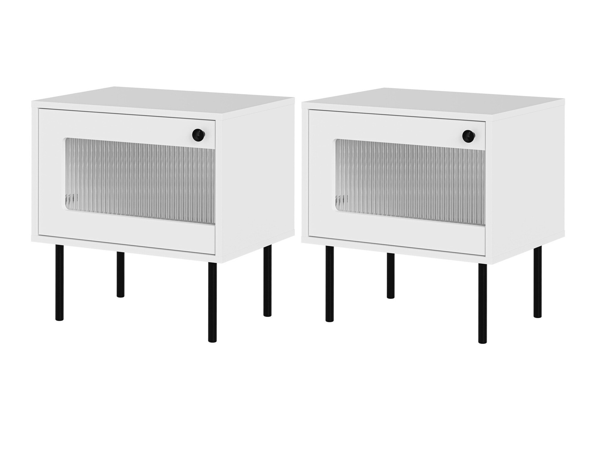 Een set nachtkastjes Feletri 107 (Wit)