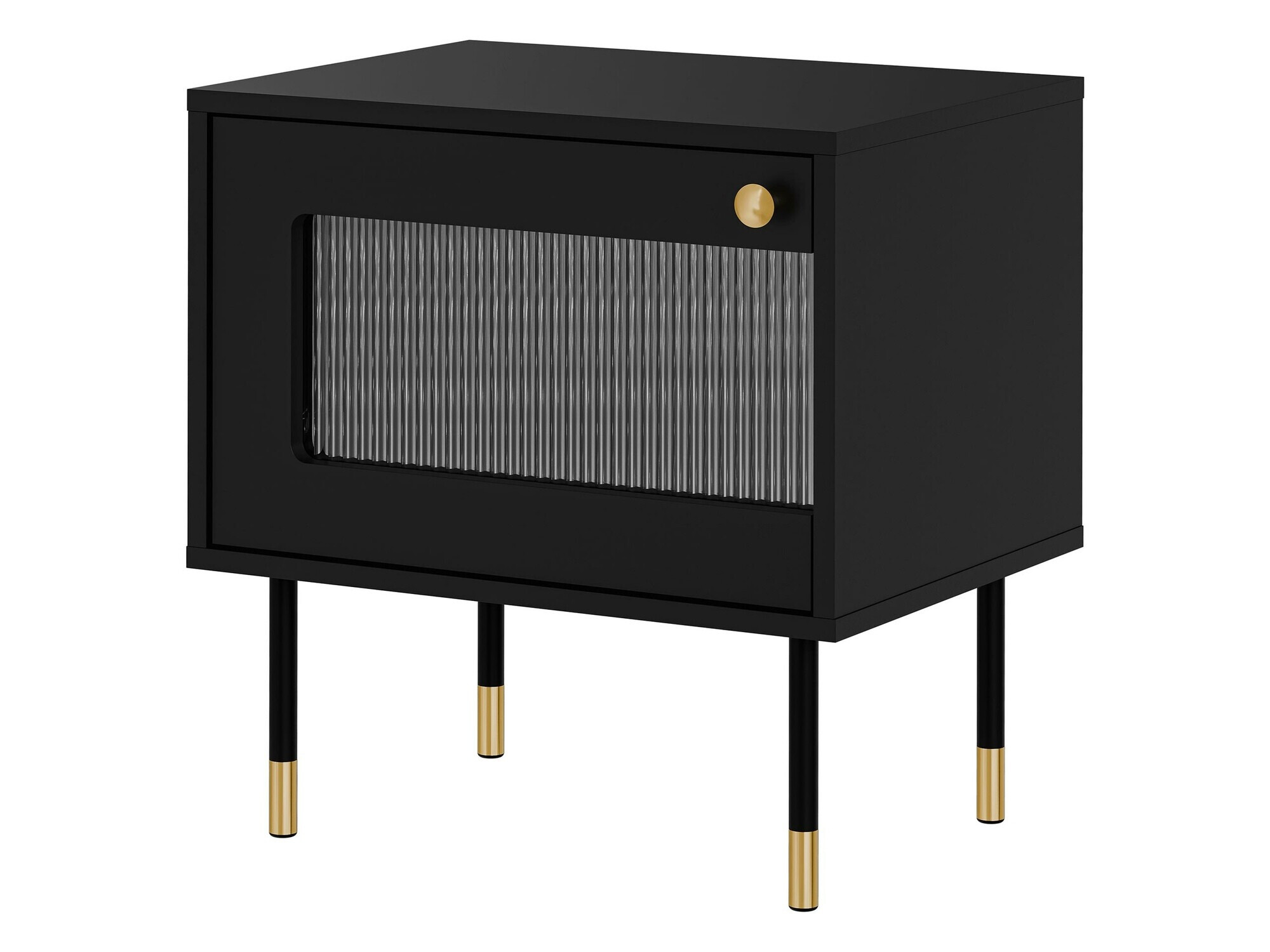 Een set nachtkastjes Feletri 107 (Zwart)