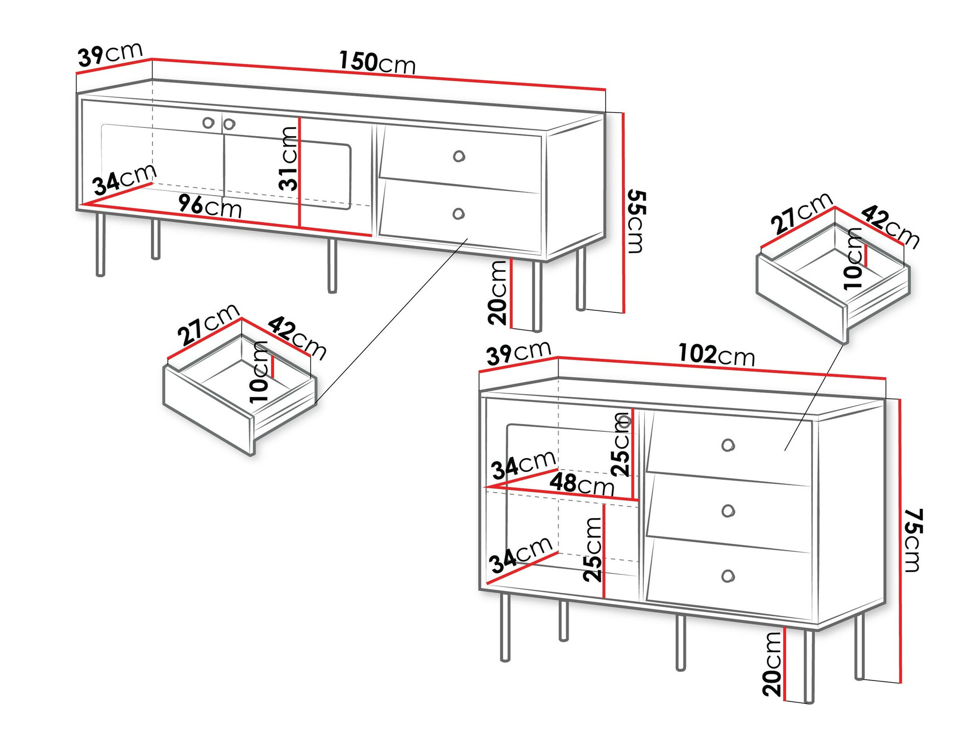 Woonkamerset Feletri 108 (Wit)
