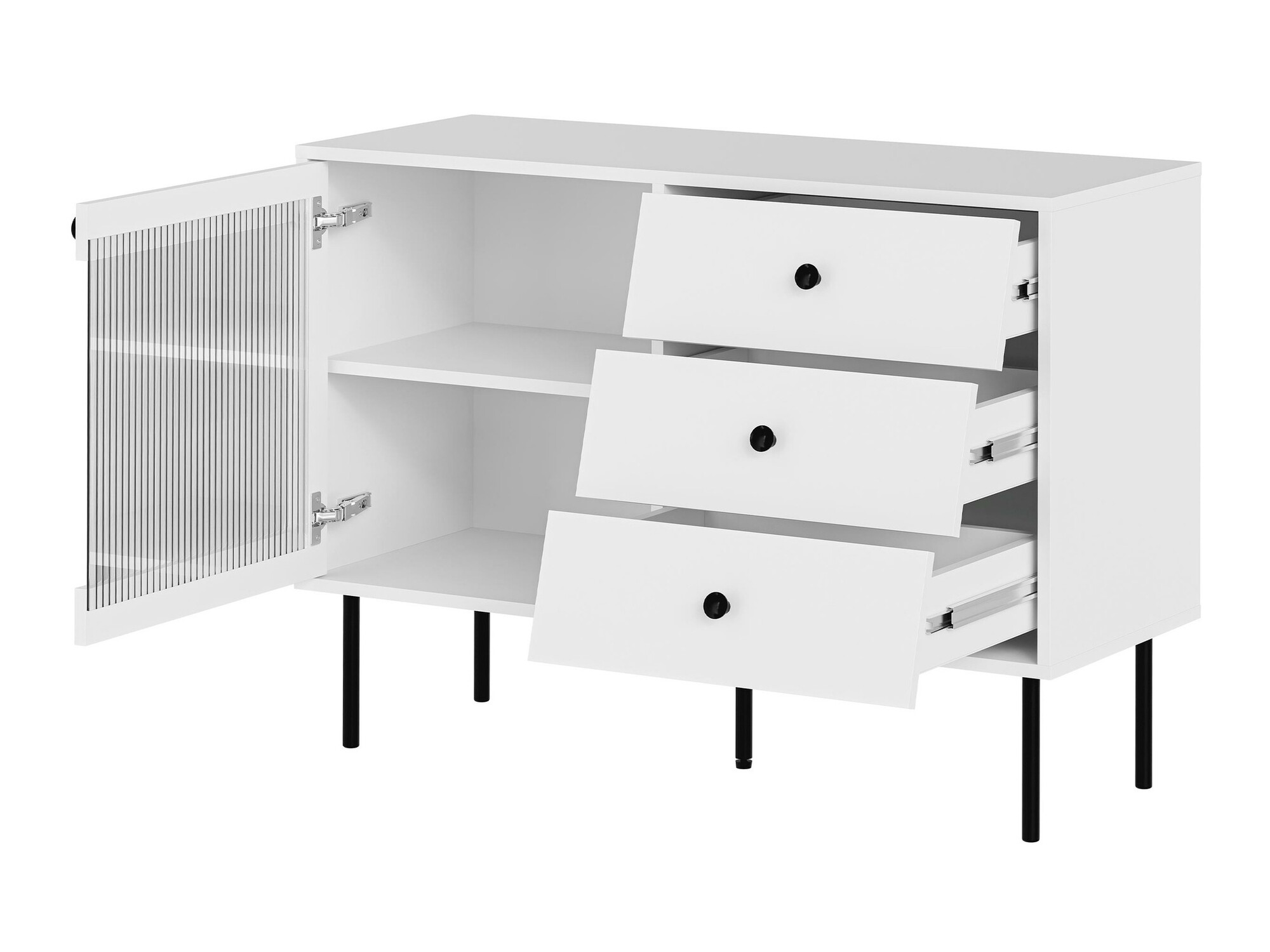 Woonkamerset Feletri 108 (Zwart)