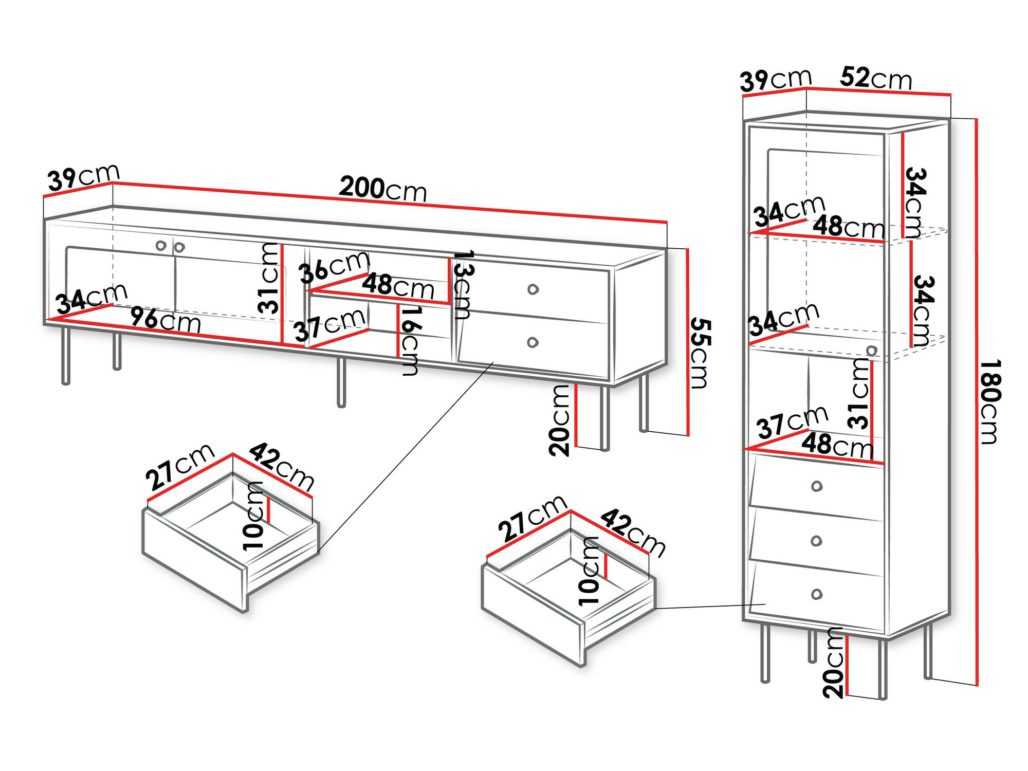 Woonkamerset Feletri 109 (Wit)