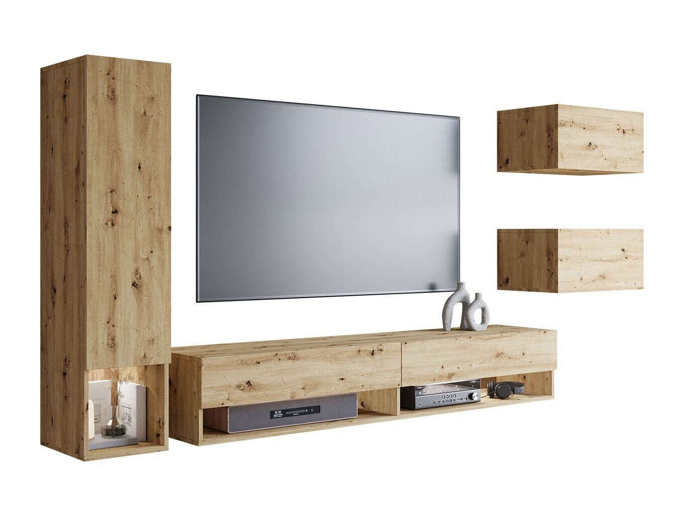 Woonkamerset Sarasota 124 (Artisan eiken)