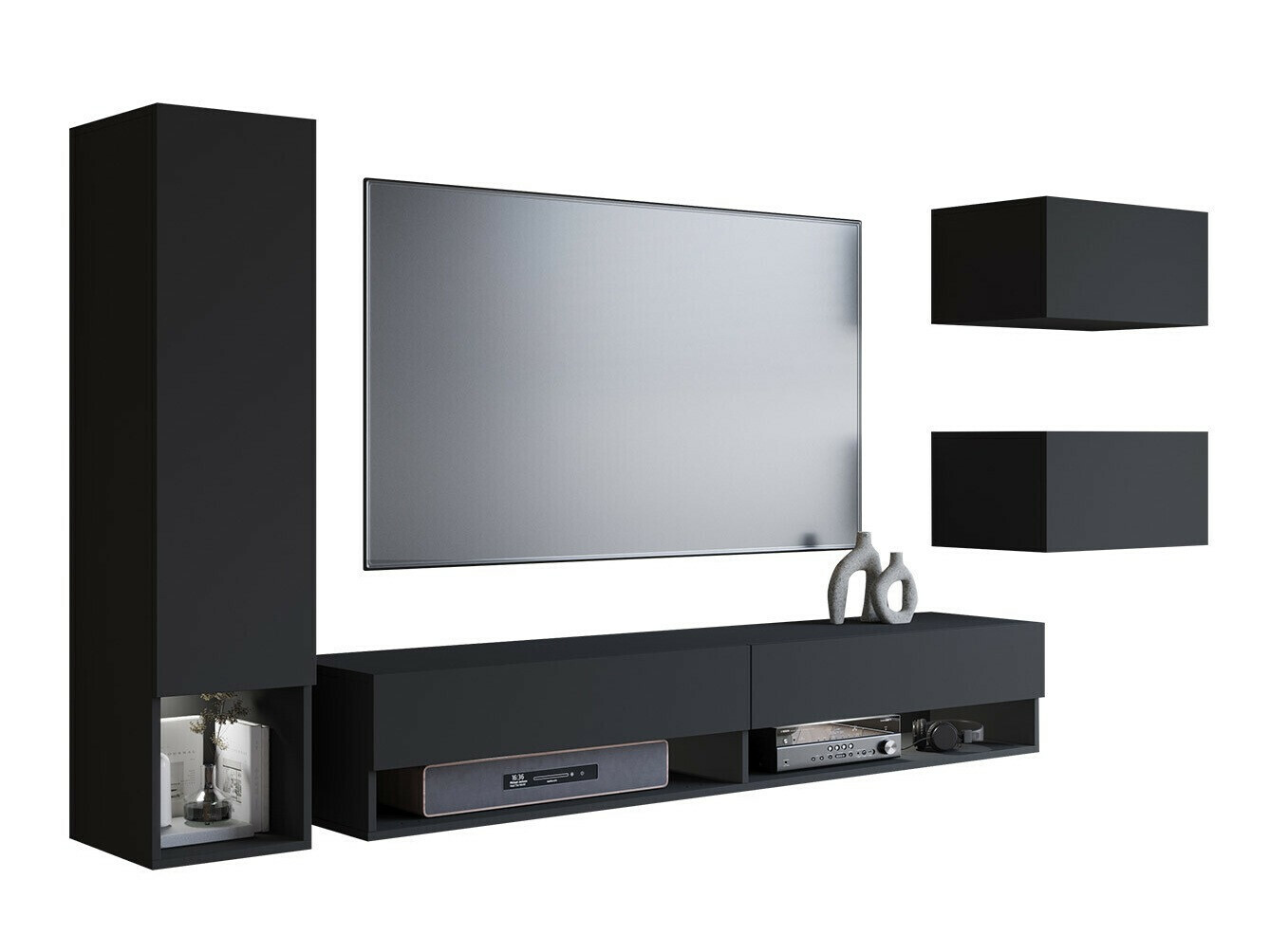 Woonkamerset Sarasota 124 (Grafiet)