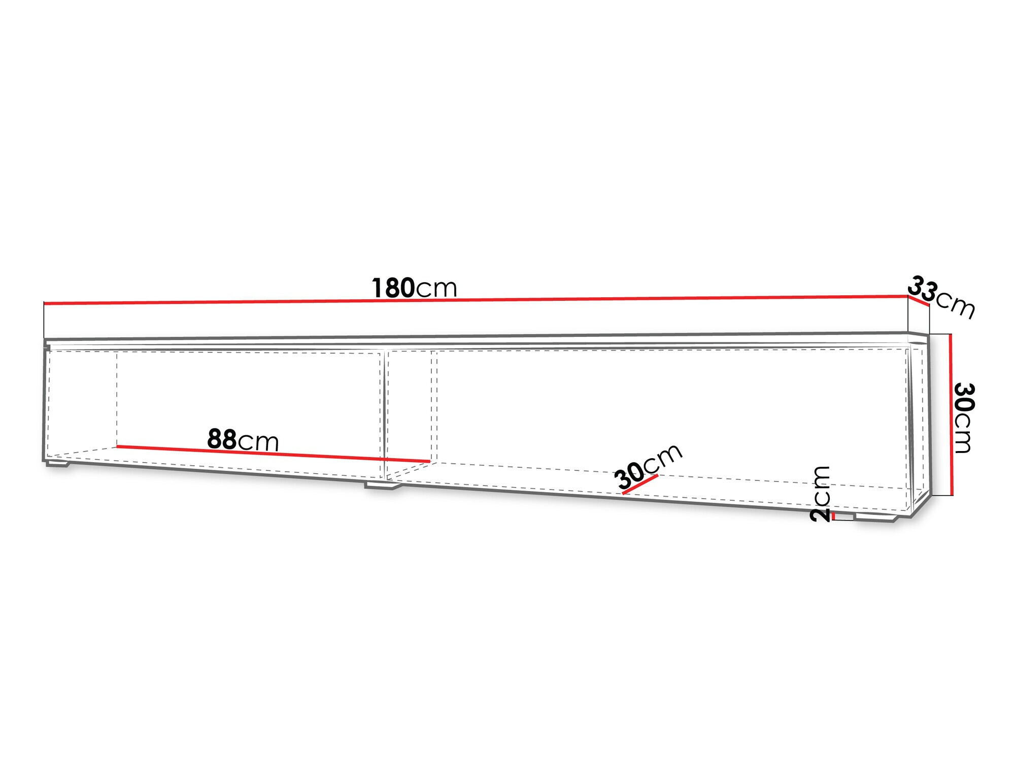 TV-meubel Sarasota 121 (Artisan eiken)