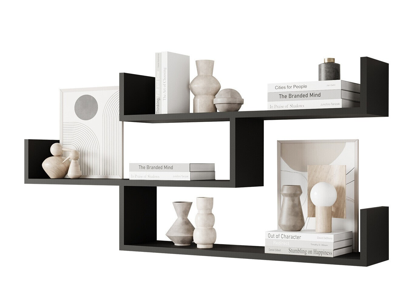 Wandplank Sarasota 104 (Grafiet)