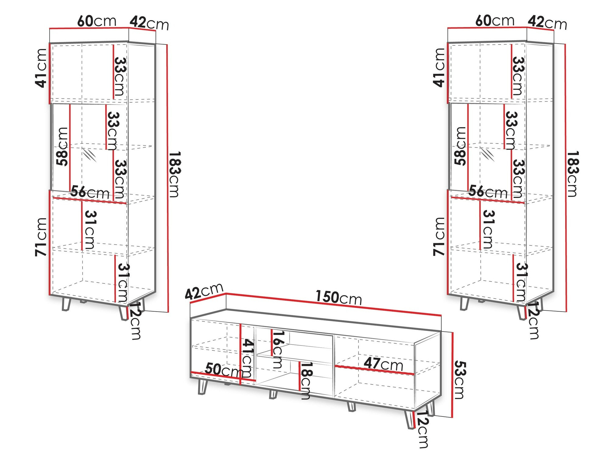 Woonkamerset Comes (Wotan eik)