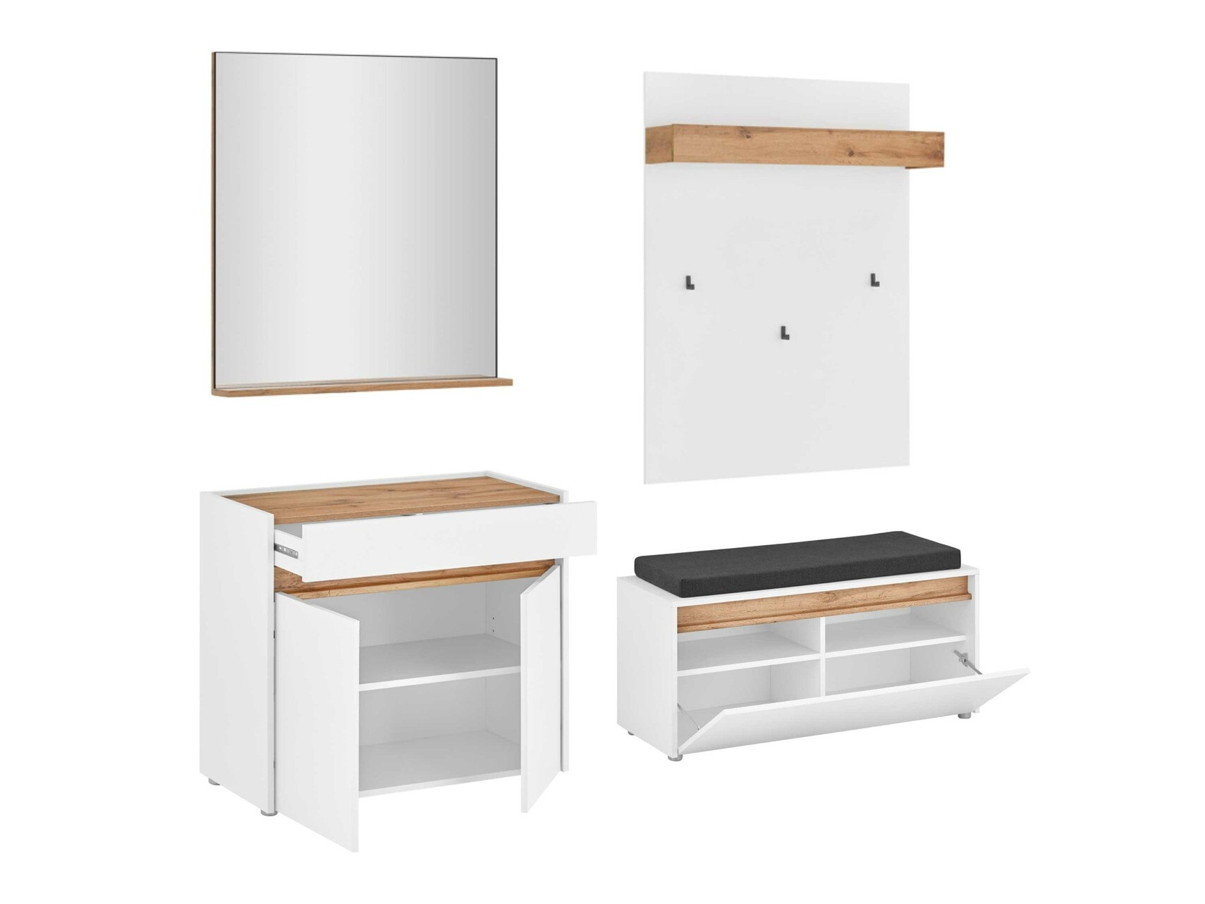 Gangmeubelset Elbsori 168 (Wit)