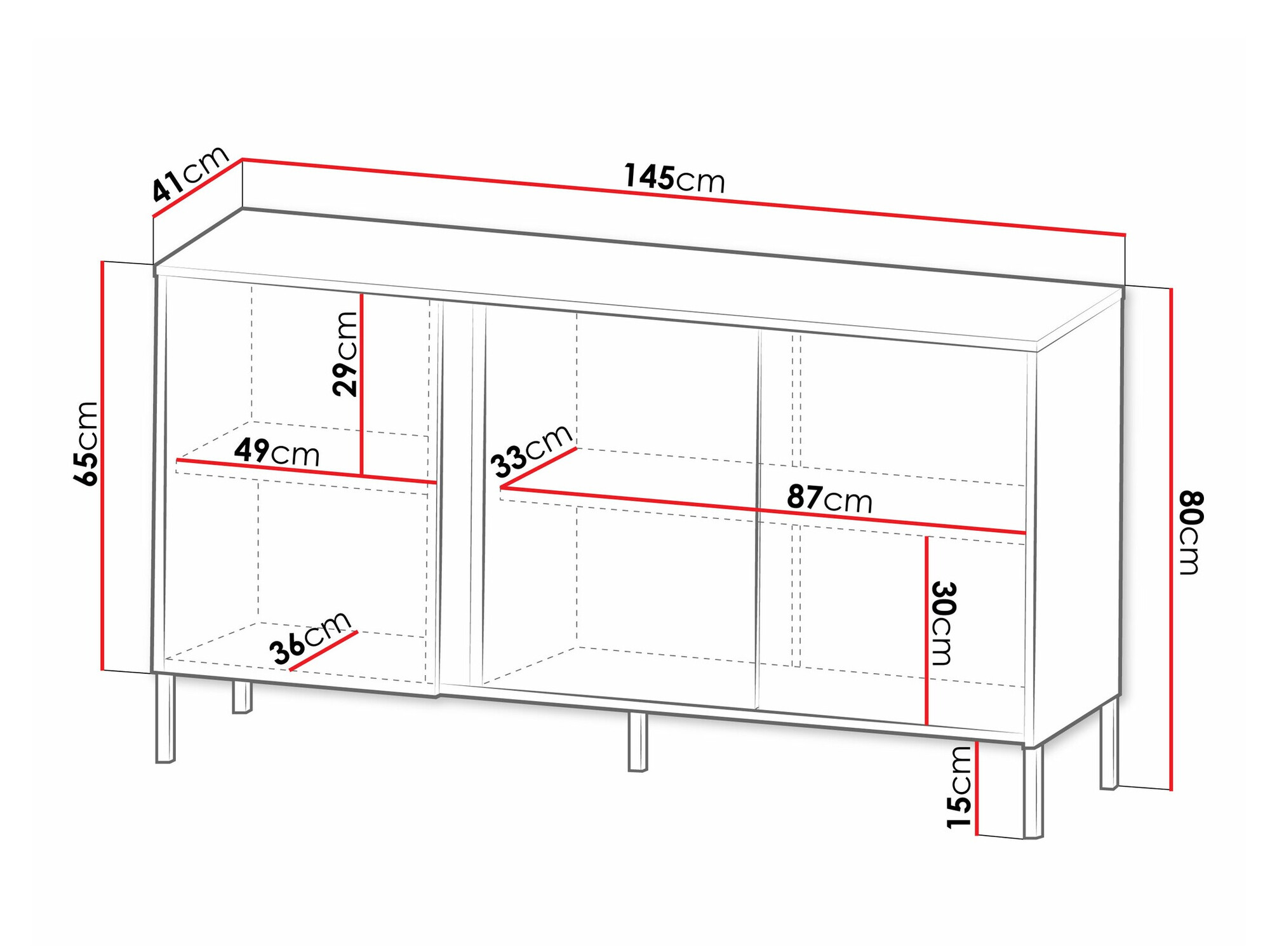 Dressoir Lumiri 101 (Wit)