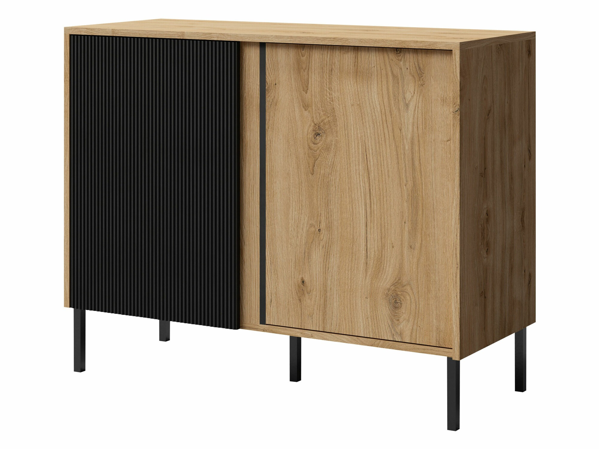 Dressoir Lumiri 103 (Eiken + Zwart)