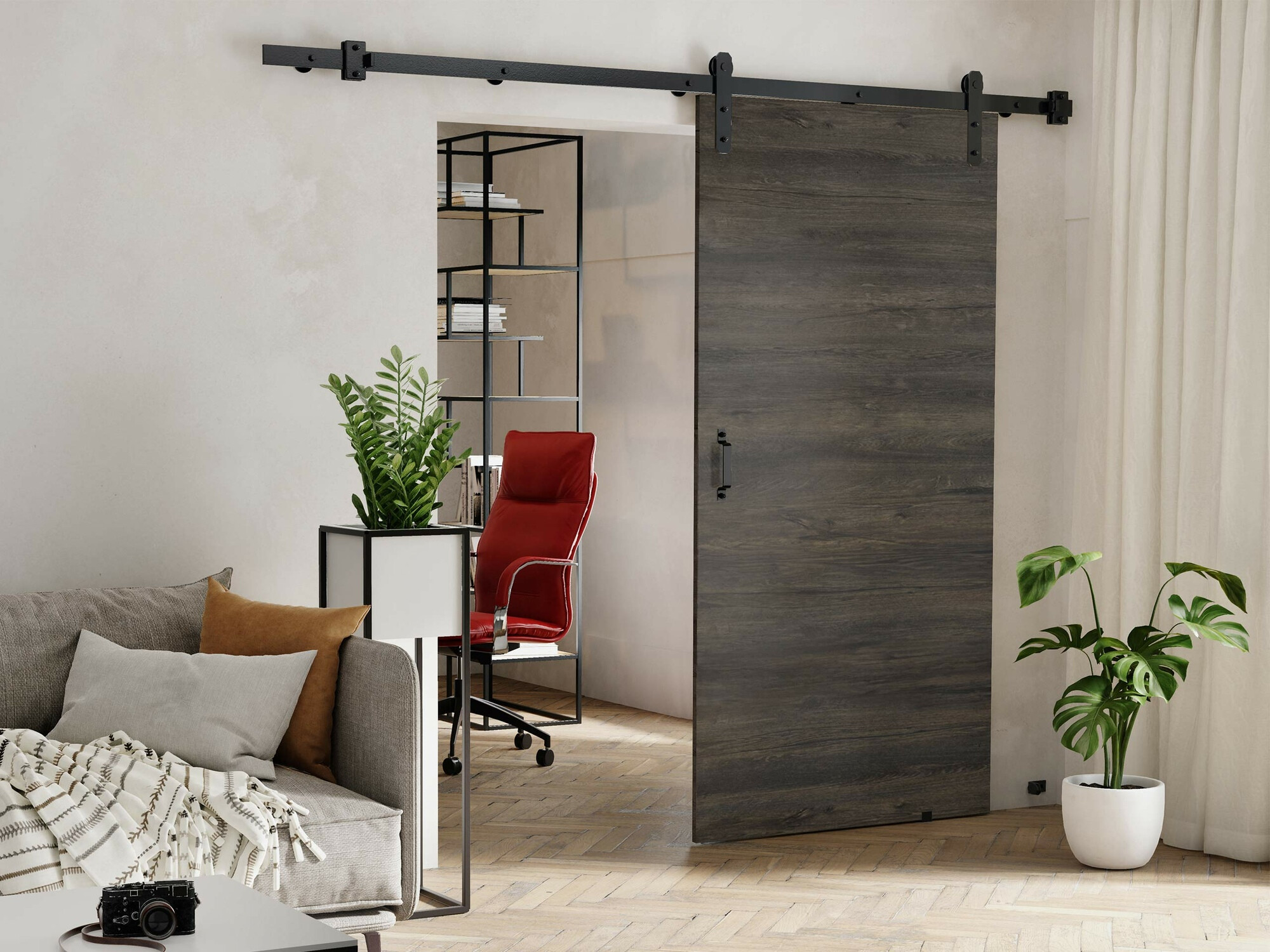 Schuifdeuren Dover 165 (Donker essen)