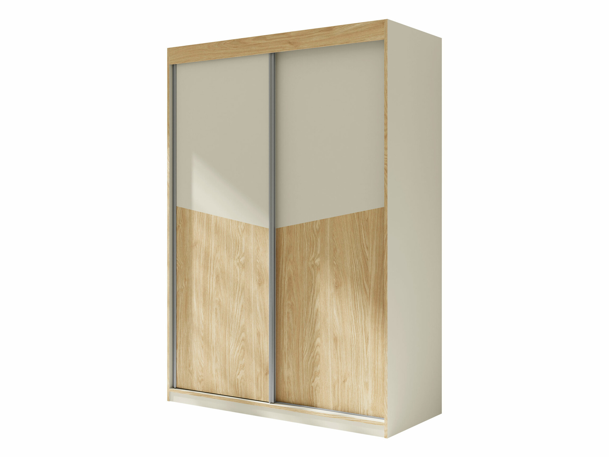 Kledingkast Tenreme 101 (Beige + Eiken)