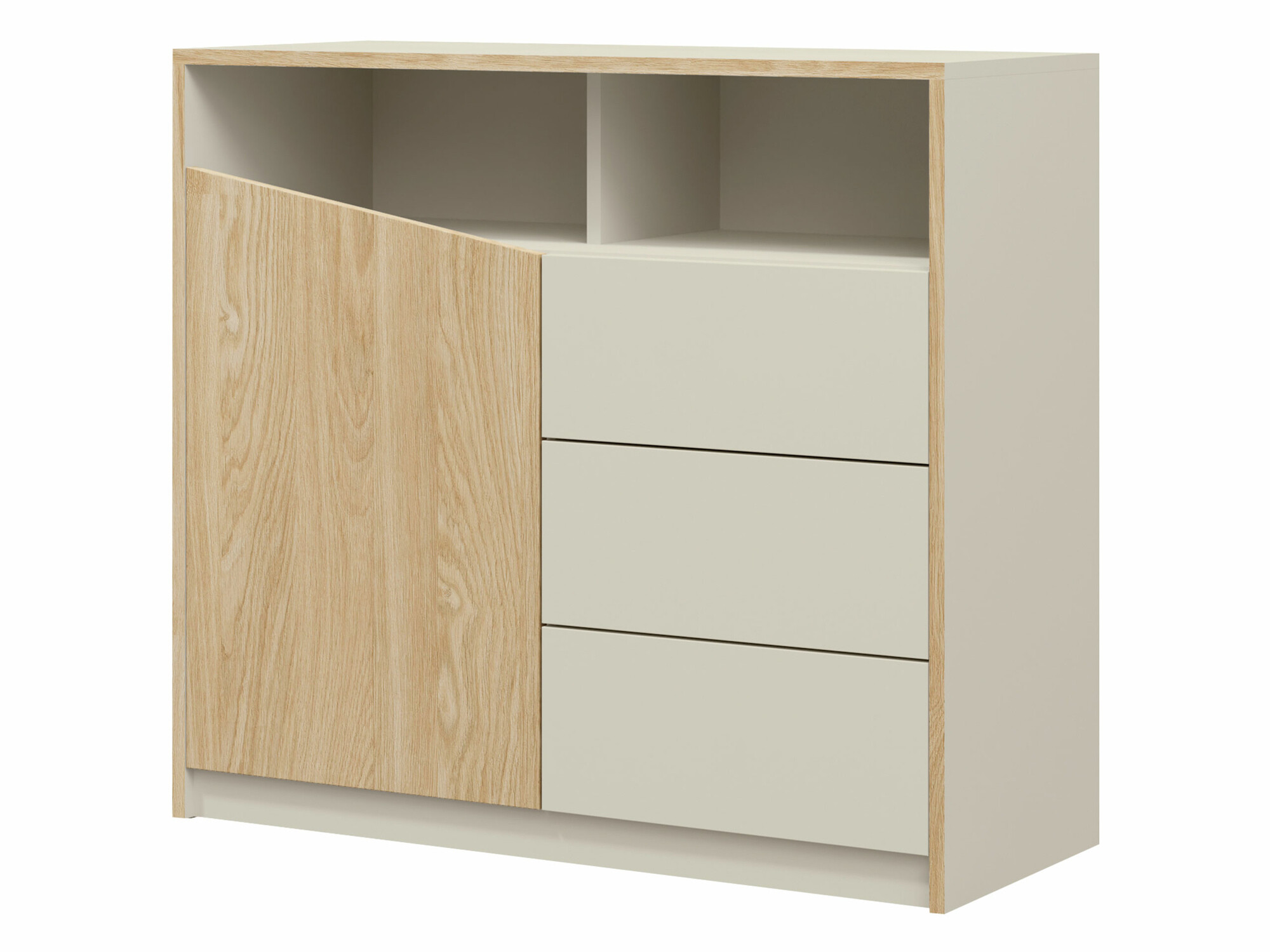 Ladekast Tenreme 103 (Beige + Eiken)