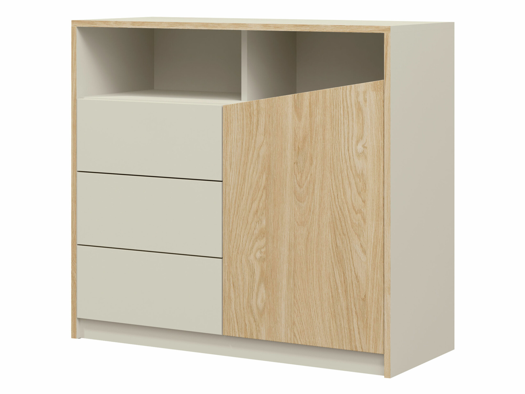 Ladekast Tenreme 104 (Beige + Eiken)