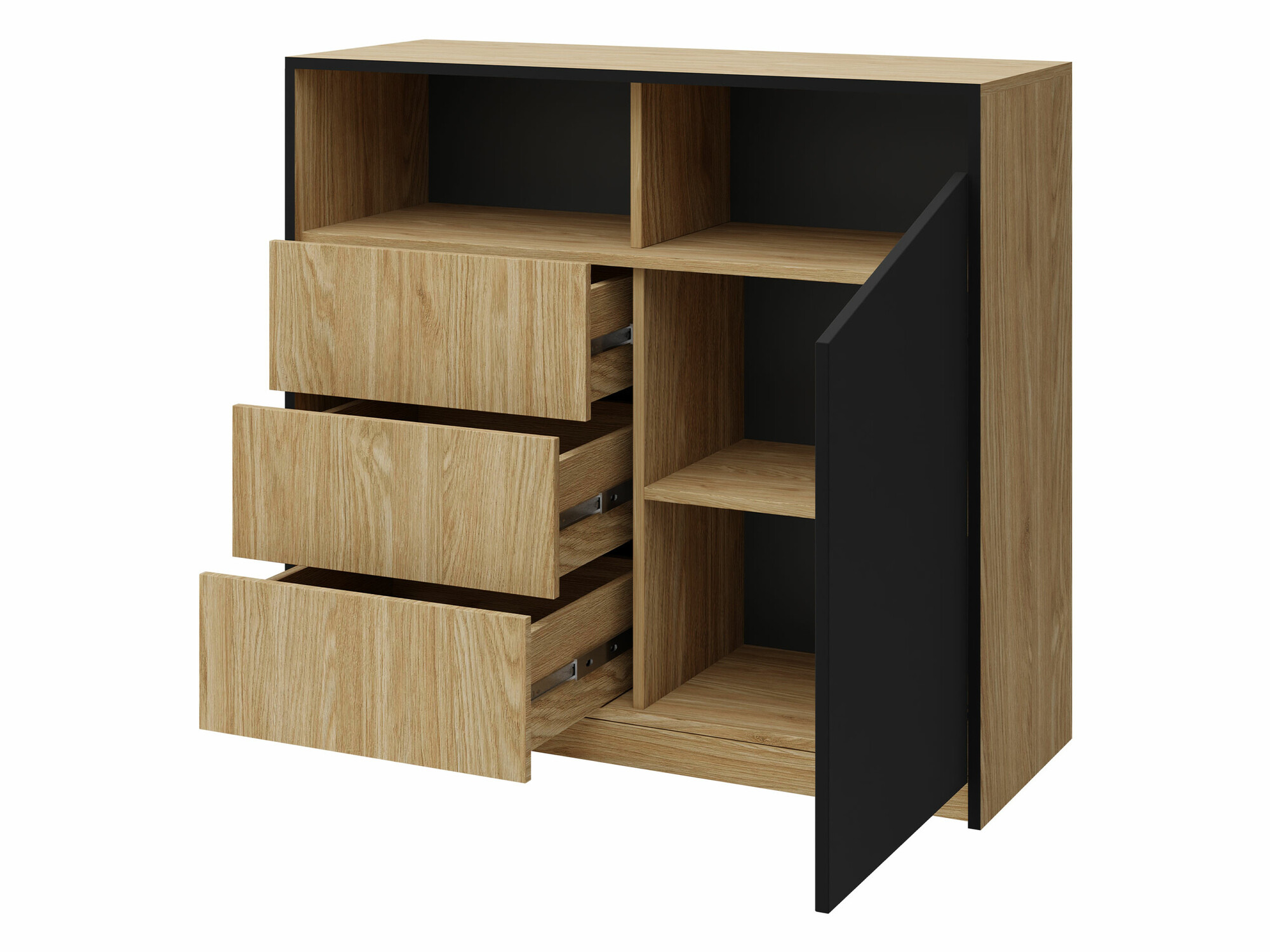 Ladekast Tenreme 104 (Beige + Eiken)