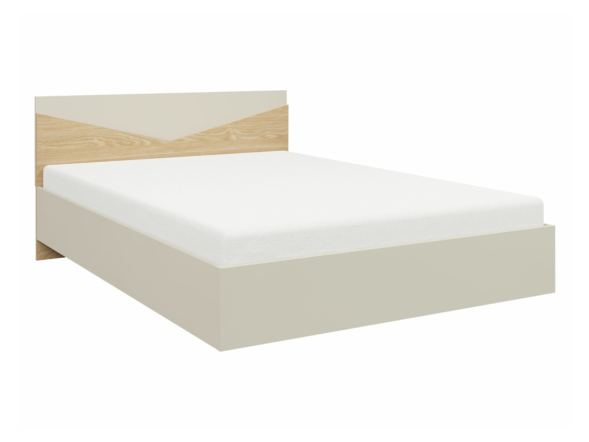 Bed Tenreme 107 (Beige + Eiken)