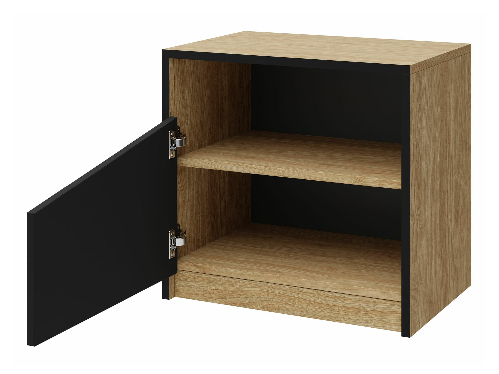 Slaapkamerset Tenreme 108 (Eiken + Zwart)