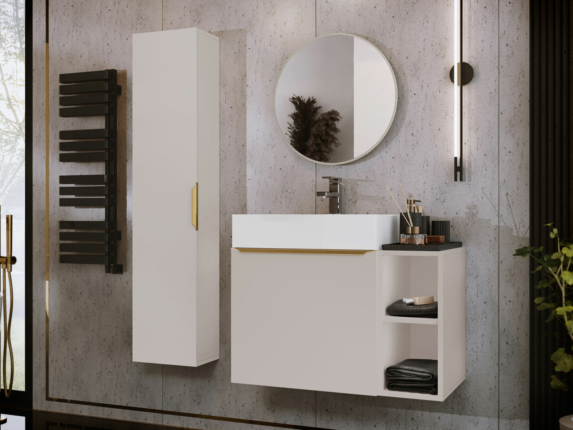 Badkamerset Comfivo 406 (Kasjmier + Gouden)