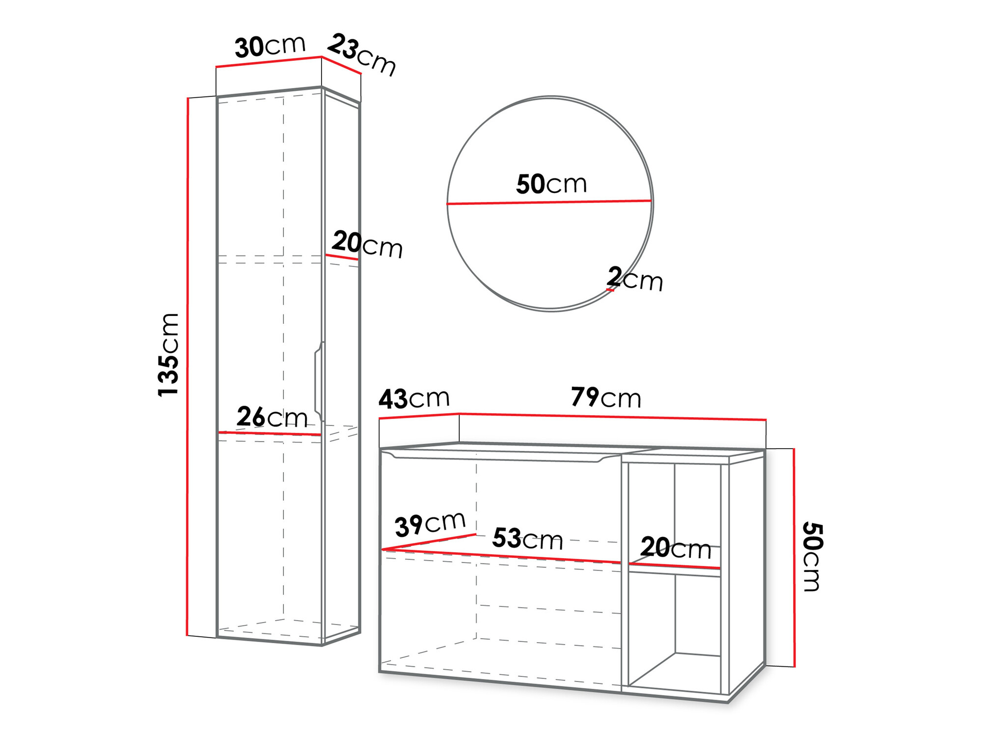 Badkamerset Comfivo 406 (Kasjmier + Gouden)