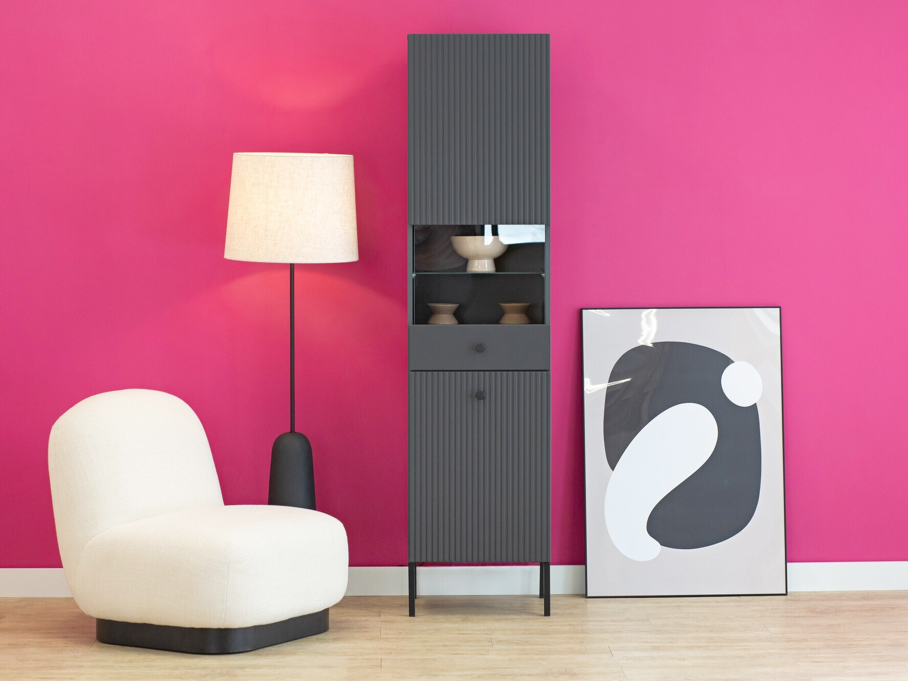 Boekenkast Etliva 107 (Antraciet)