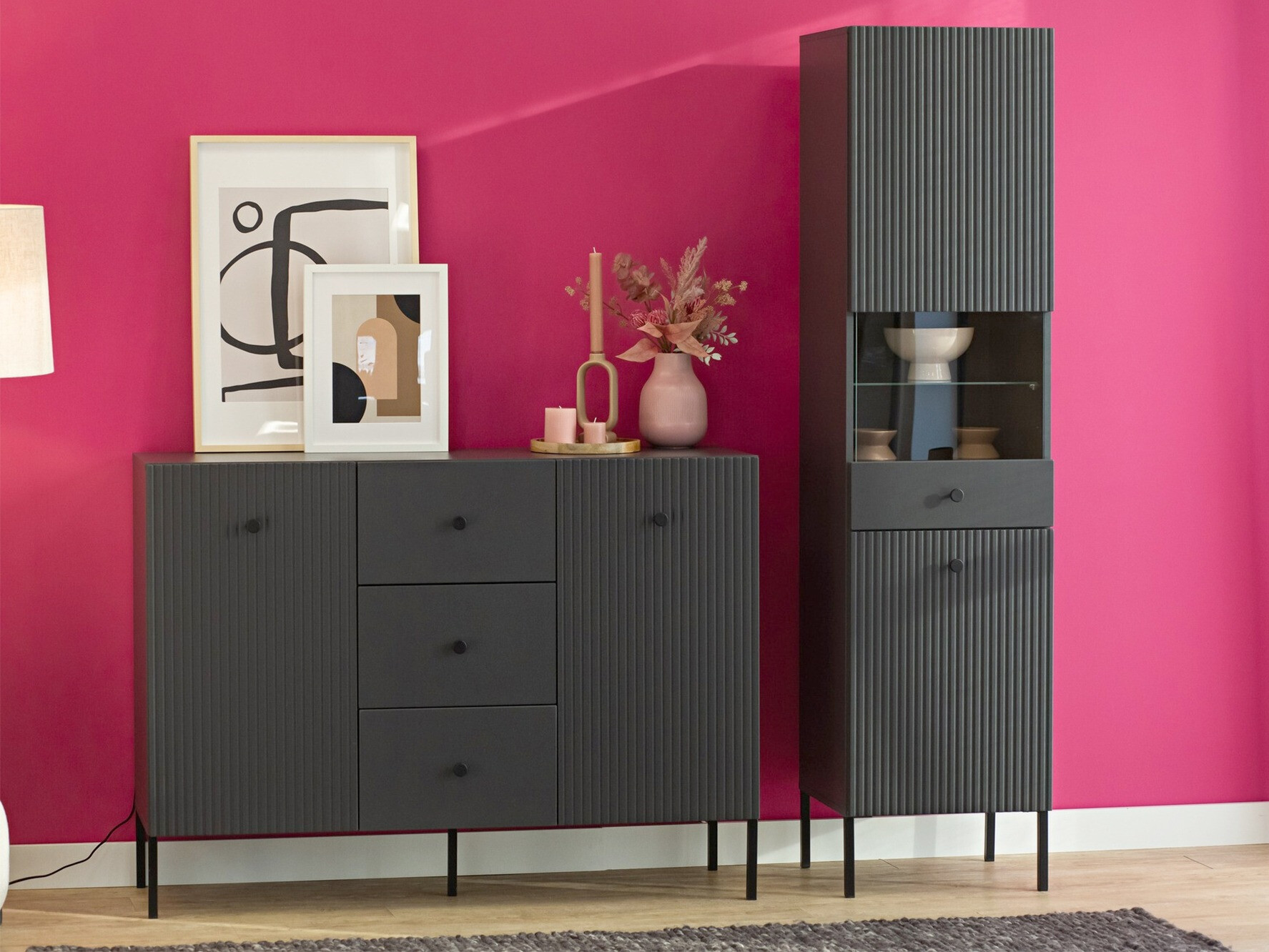 Boekenkast Etliva 107 (Antraciet)