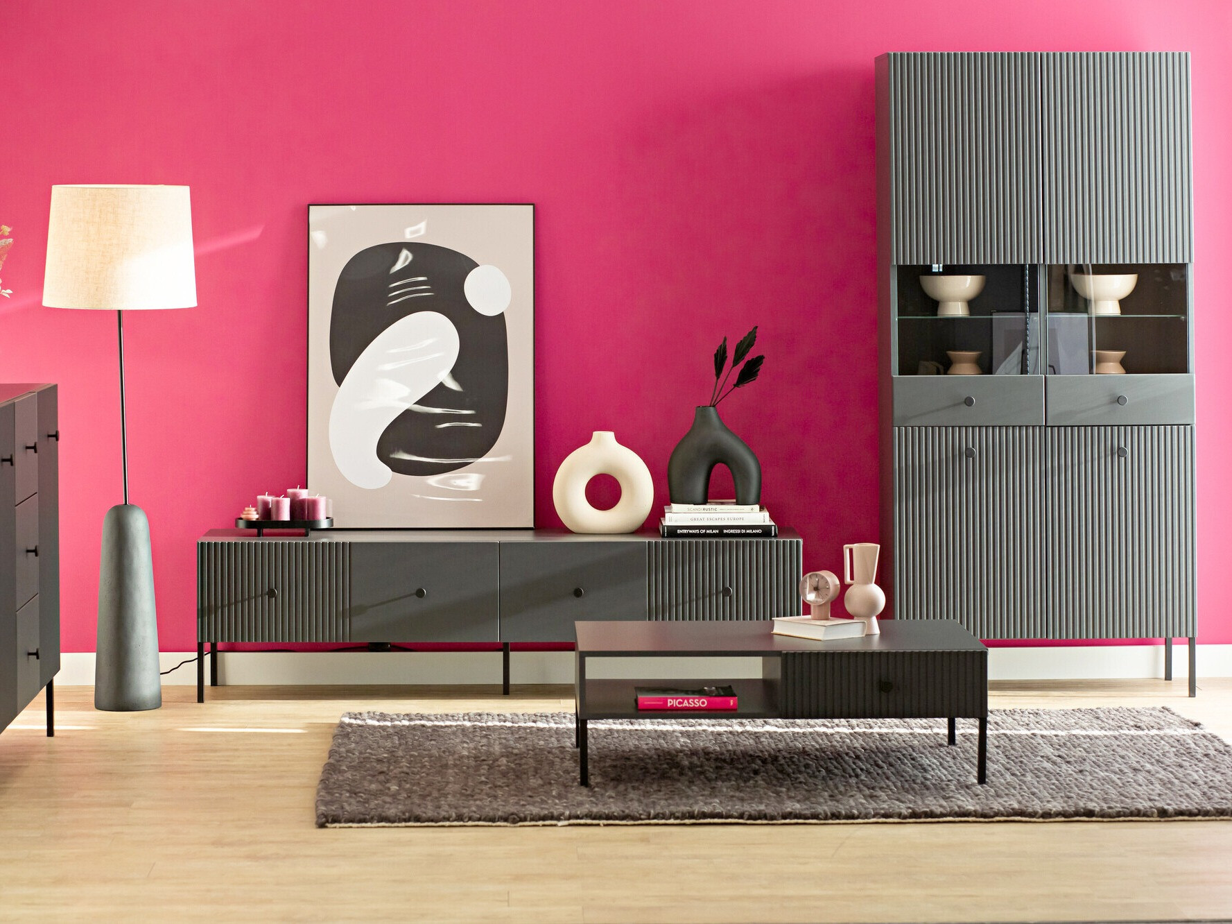 Boekenkast Etliva 108 (Antraciet)