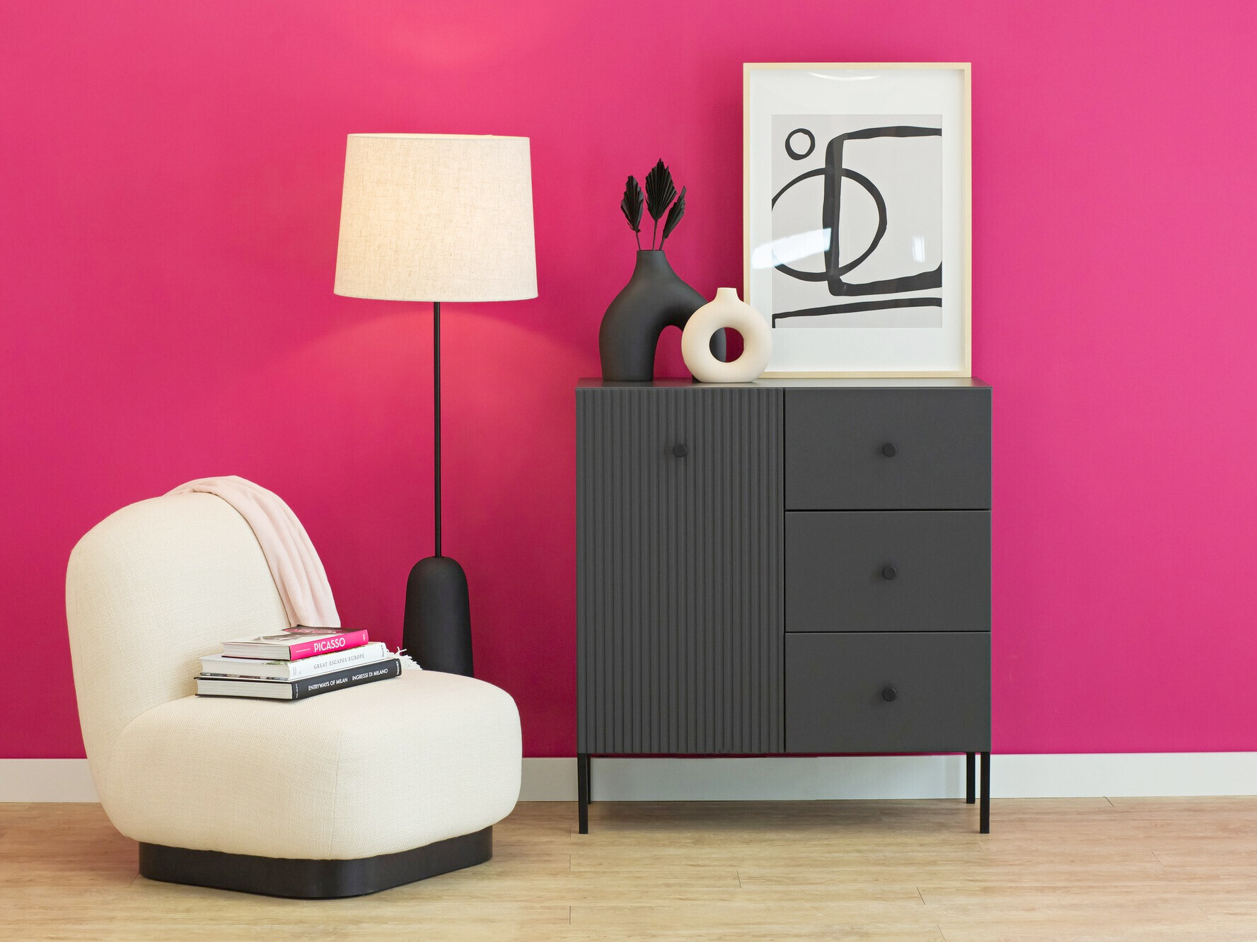 Ladekast Etliva 100 (Antraciet)