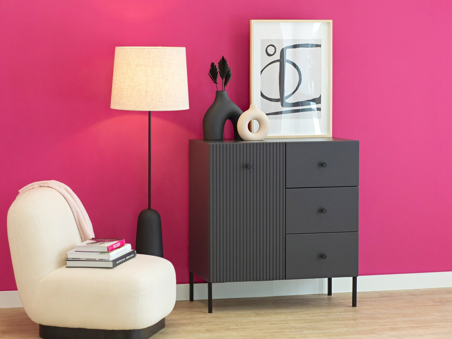 Ladekast Etliva 100 (Antraciet)