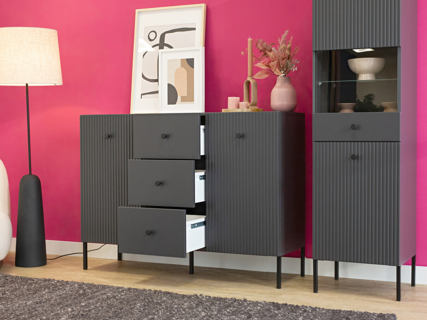 Ladekast Etliva 101 (Antraciet)