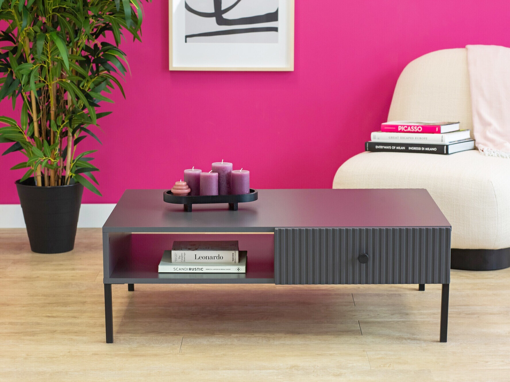 Salontafel Etliva 103 (Antraciet)