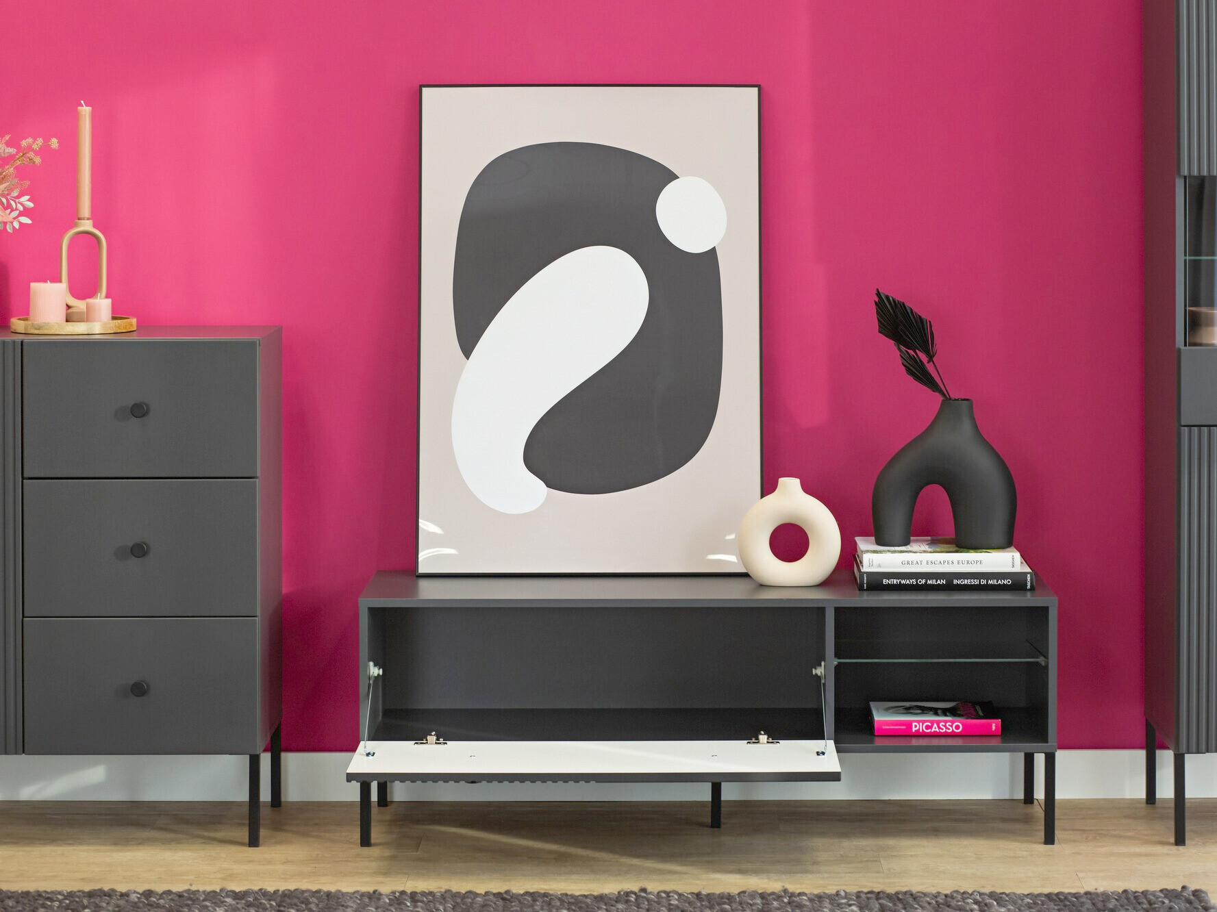 TV-meubel Etliva 104 (Antraciet)