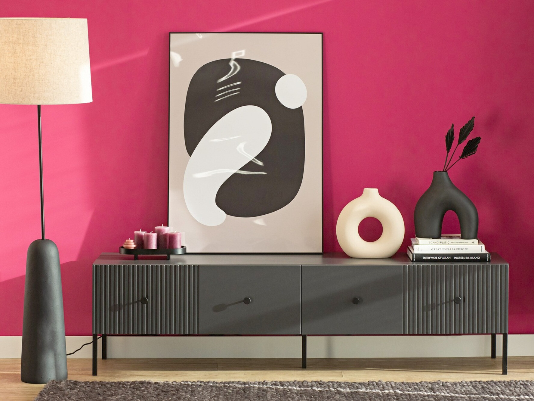 TV-meubel Etliva 105 (Antraciet)