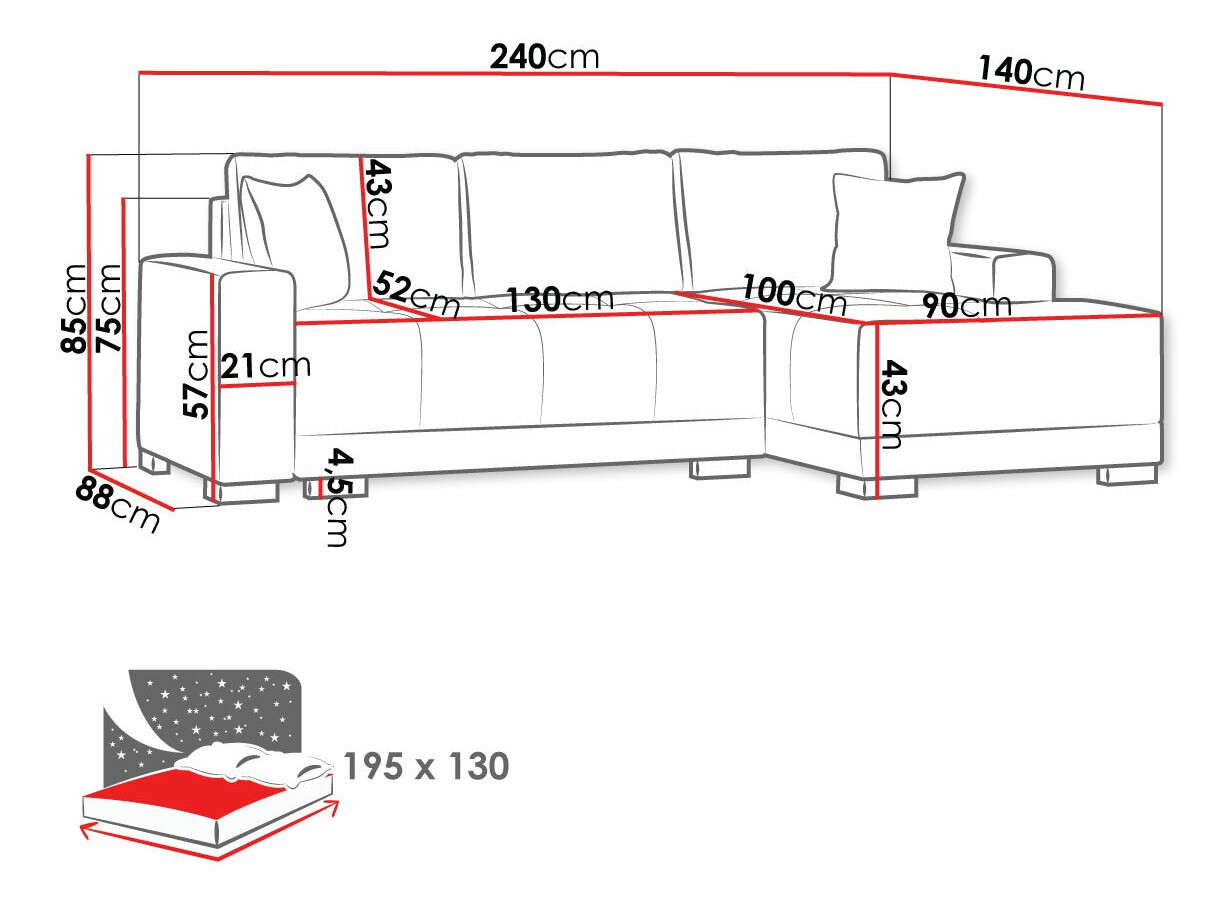 Hoekbank Columbus 103