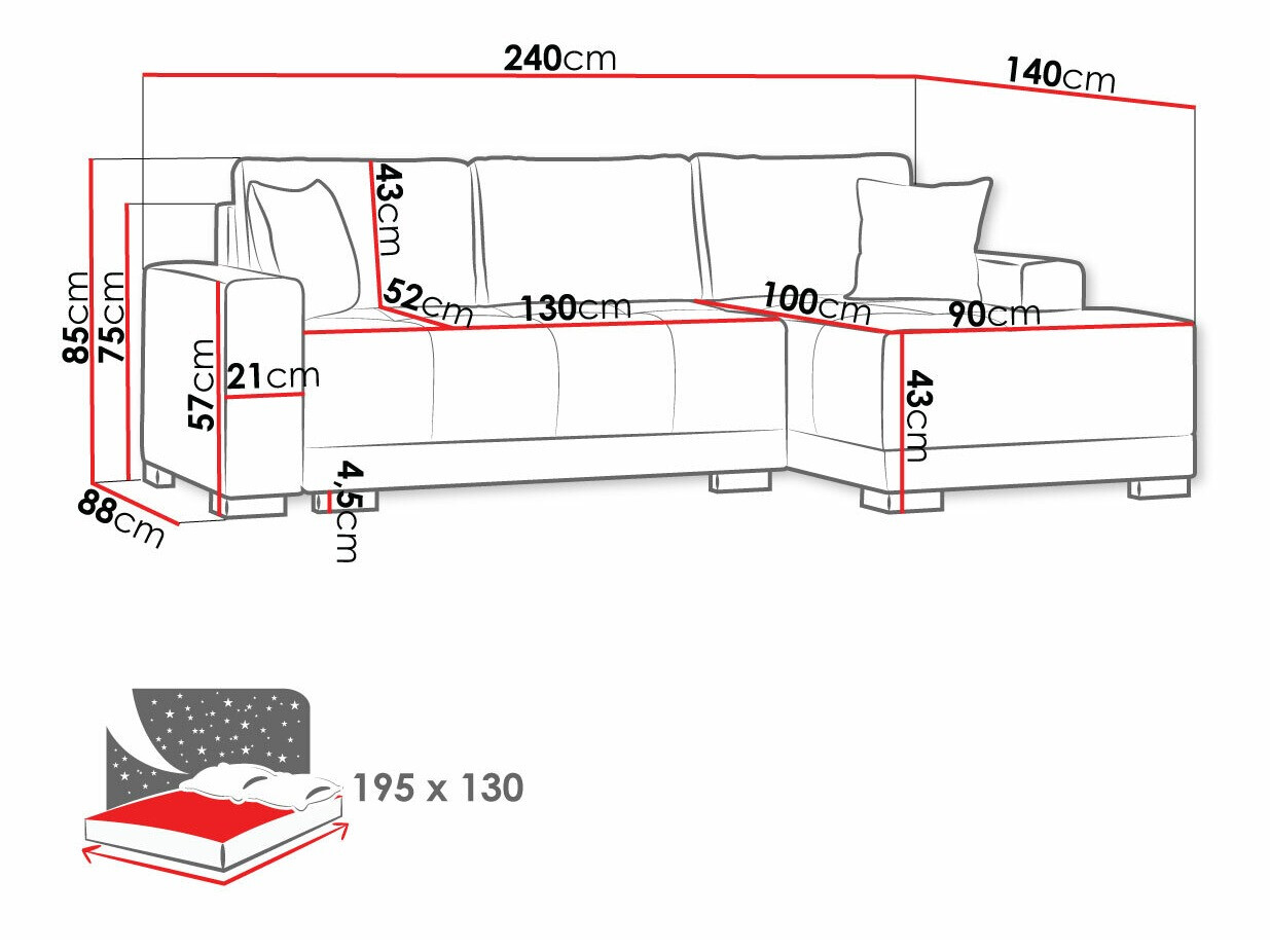 Hoekbank Columbus 103