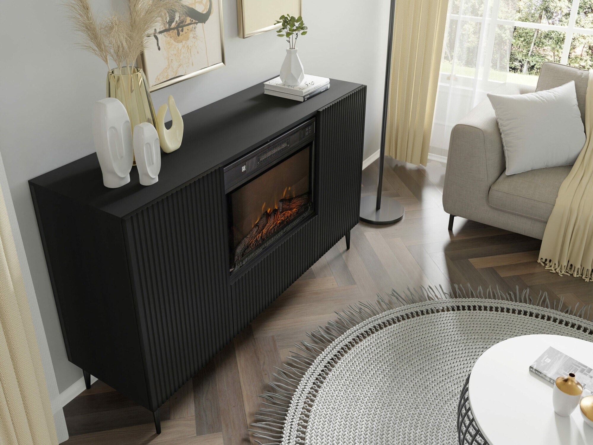 Dressoir Talsalu 112 (Zwart)