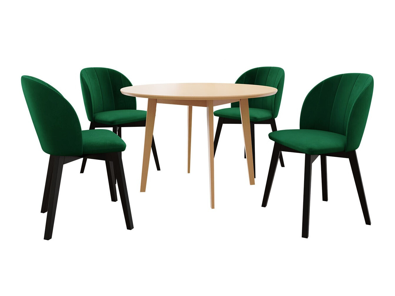 Eetkamerset Racine 136 (Bruin)