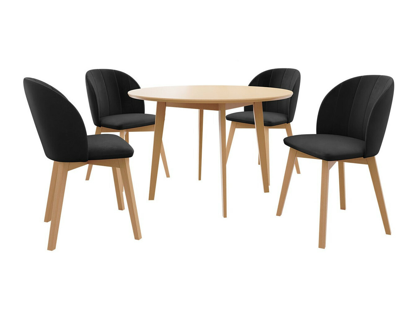 Eetkamerset Racine 136 (Bruin)