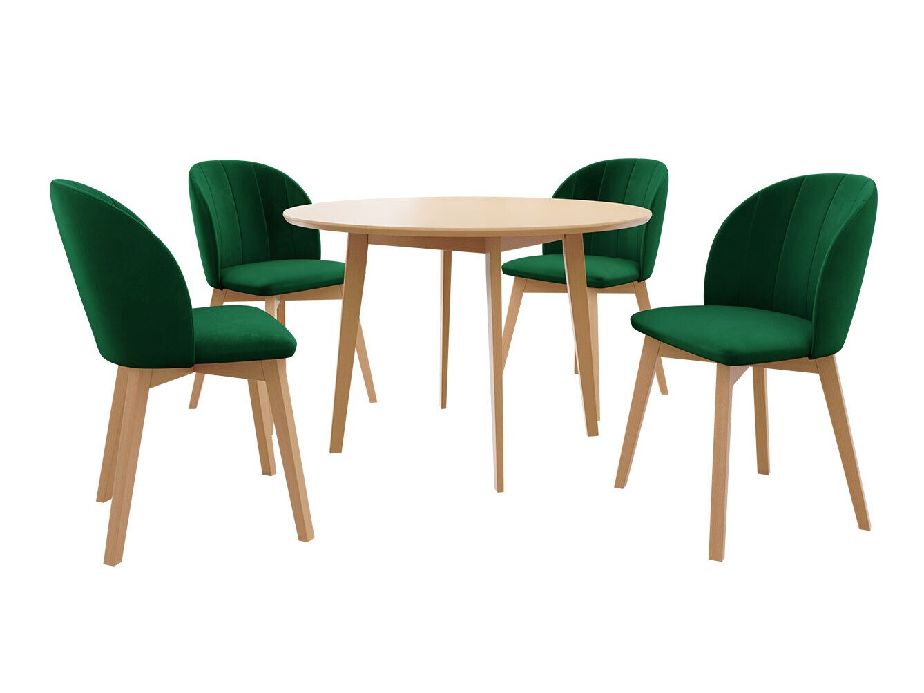 Eetkamerset Racine 136 (Bruin)