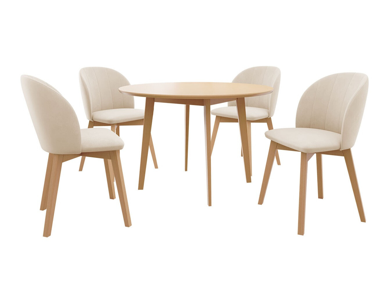 Eetkamerset Racine 136 (Bruin)