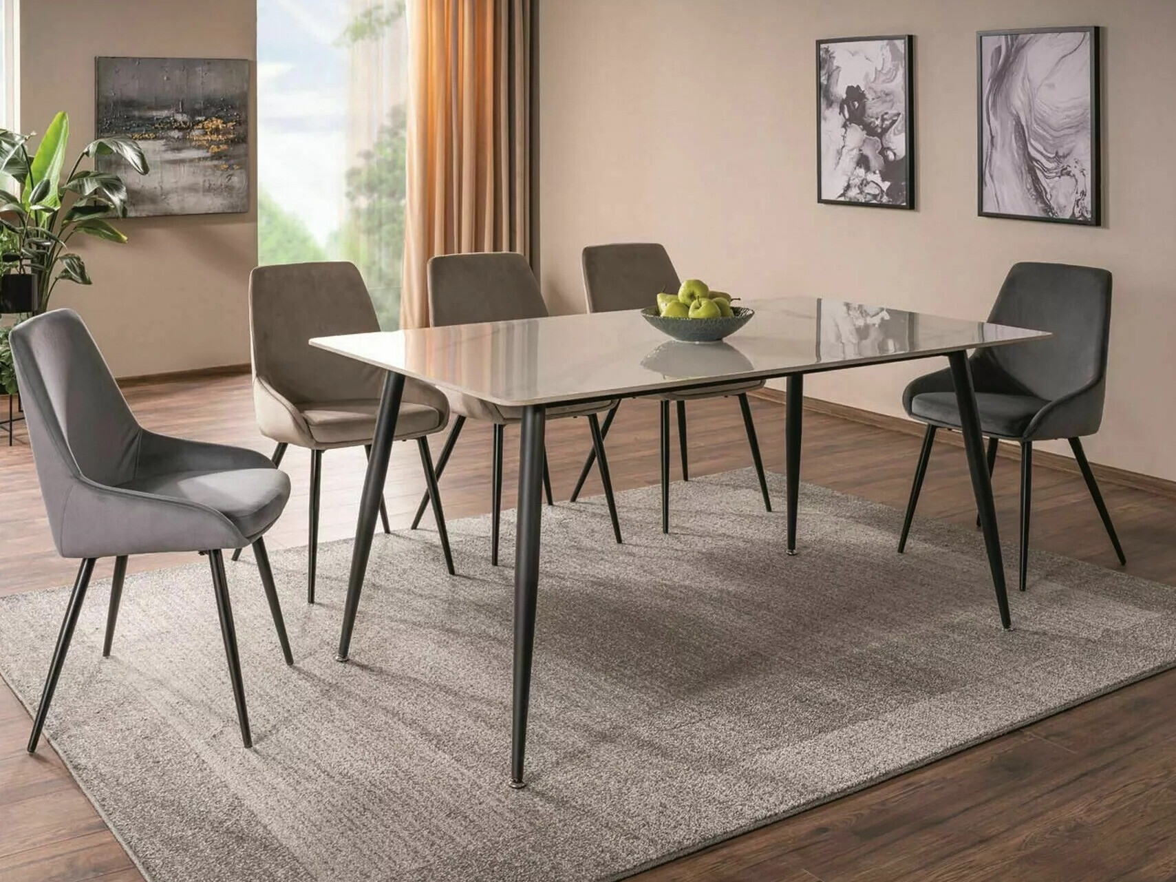 Tafel Detroit 779 (Wit marmer)