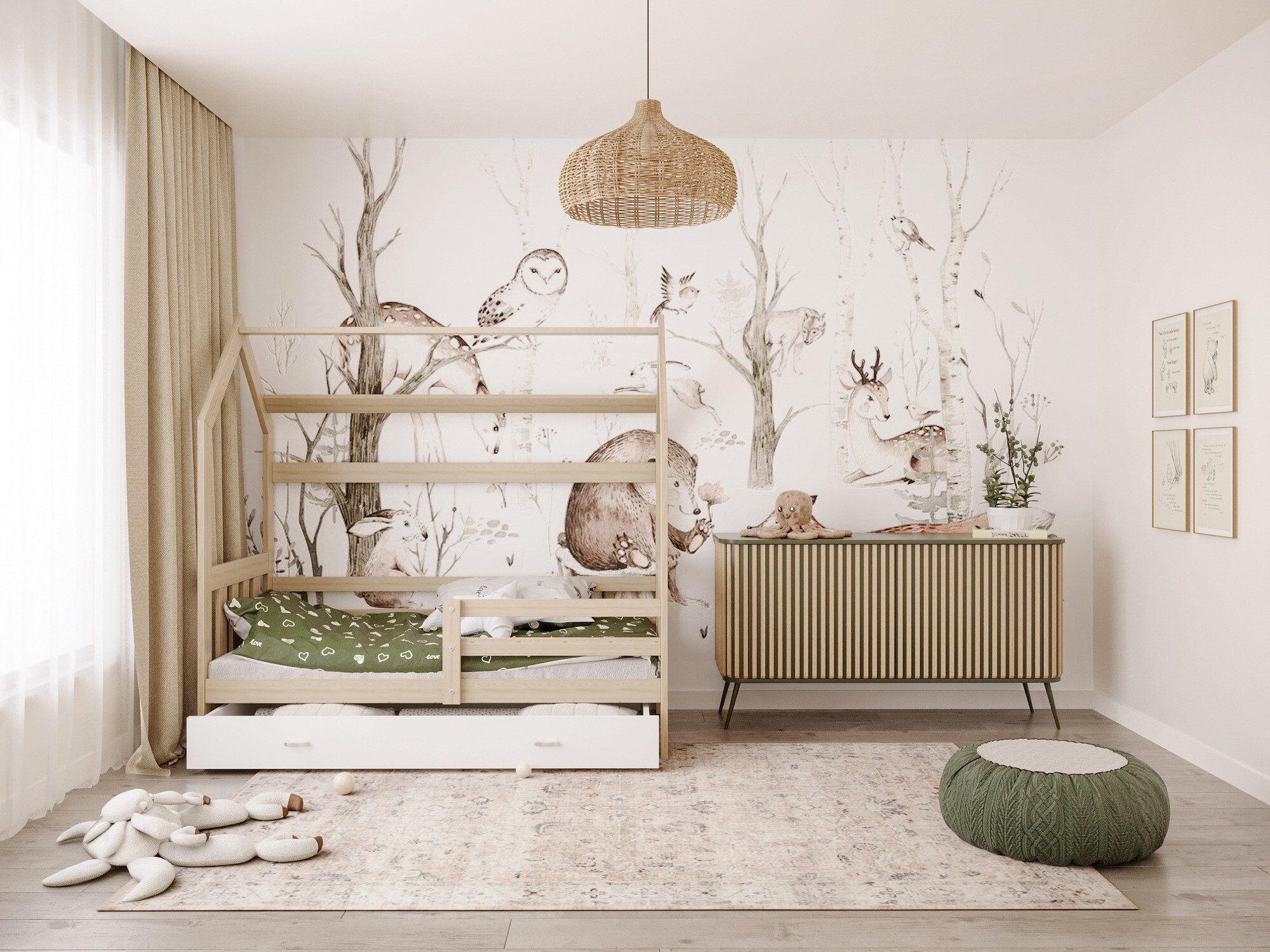 Bed Aurora 122 (Grenen)