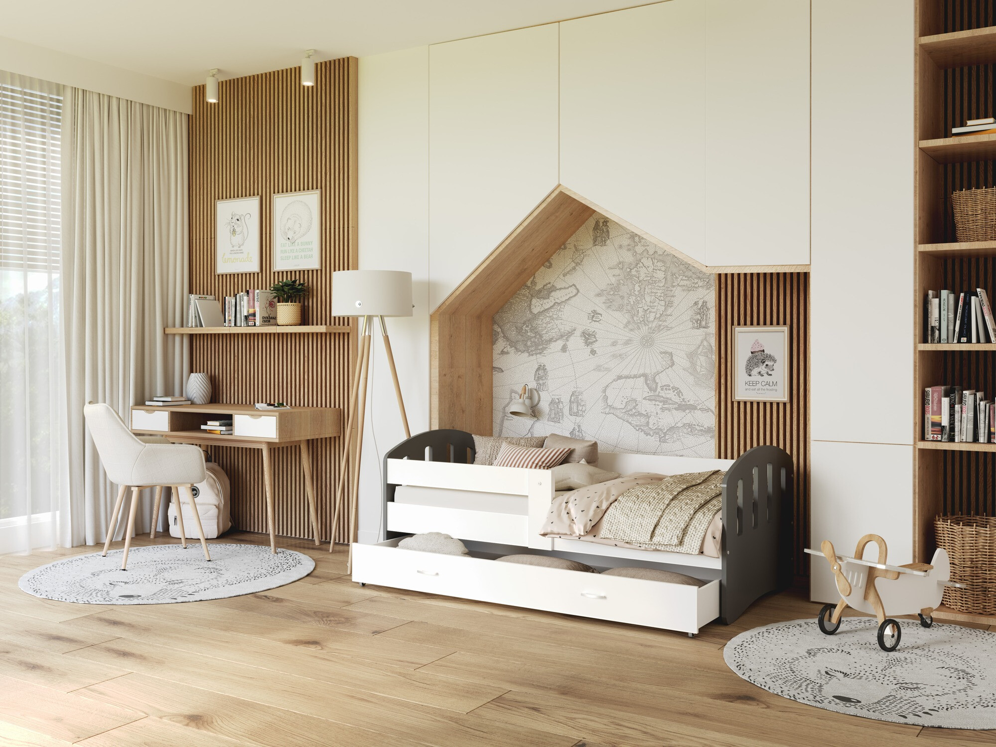 Bed Aurora 133 (Grijs)