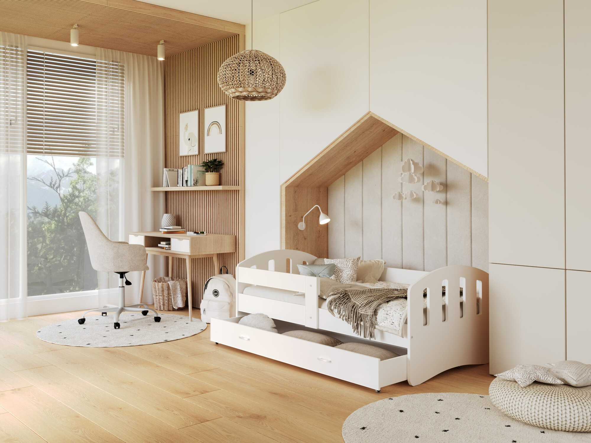 Bed Aurora 133 (Wit)