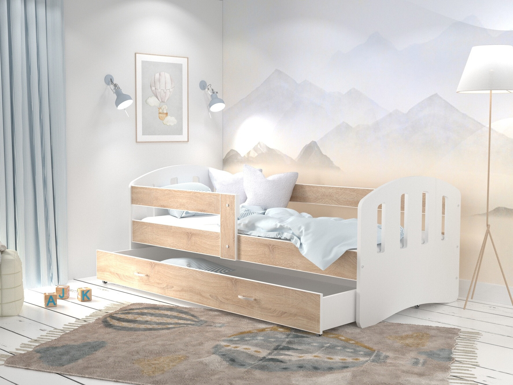 Bed Aurora 134 (Sonoma eik)