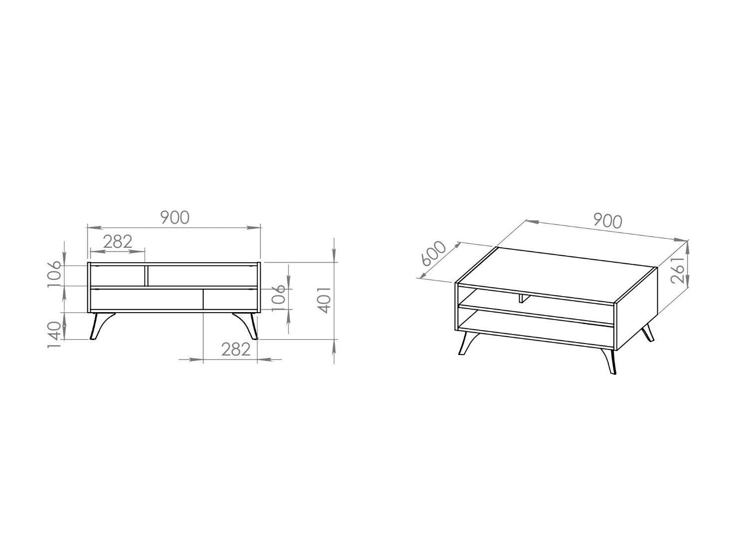 Salontafel Verenoa 104