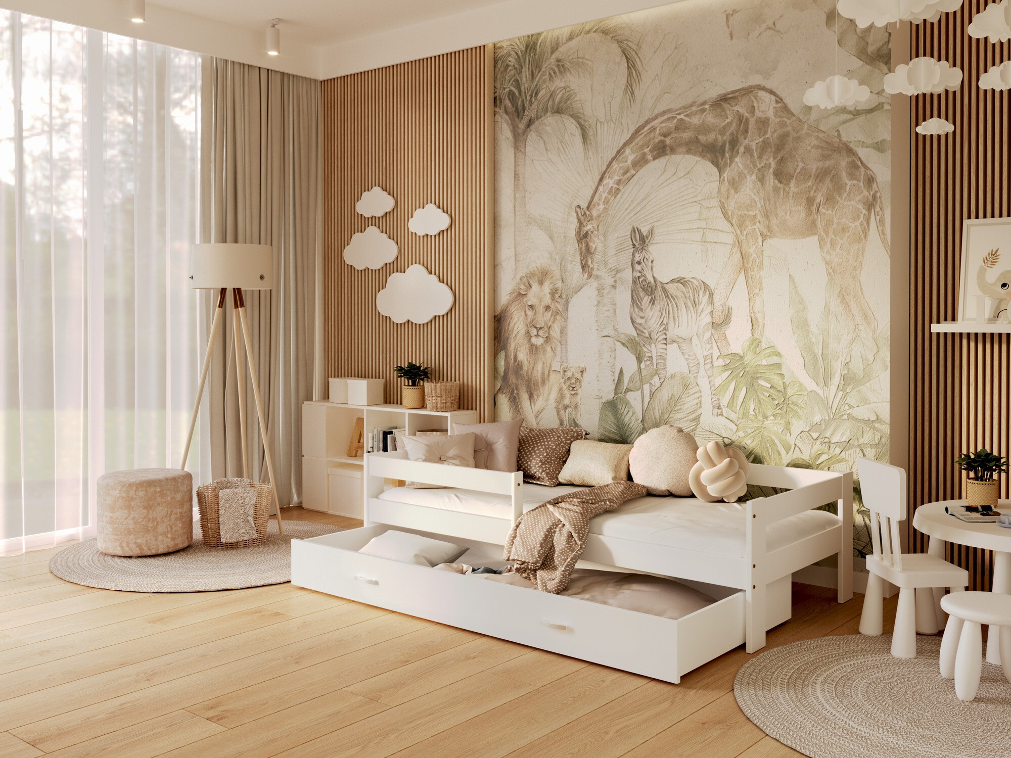 Bed Aurora 125 (Wit)