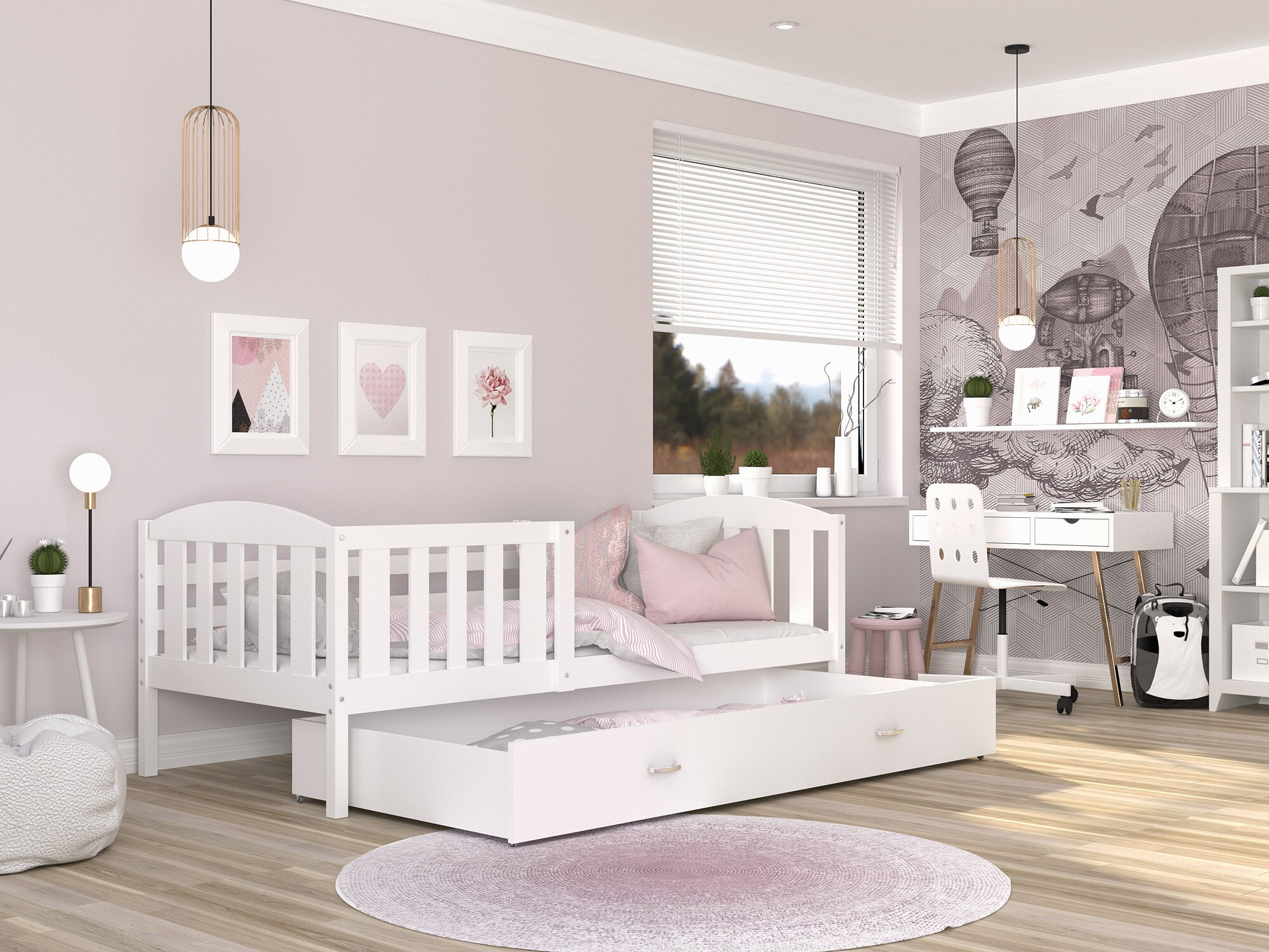 Bed Aurora 126 (Wit)