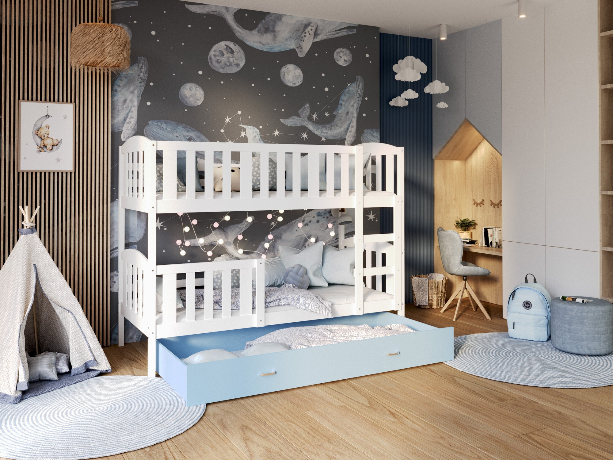 Stapelbed Aurora 107 (Wit)