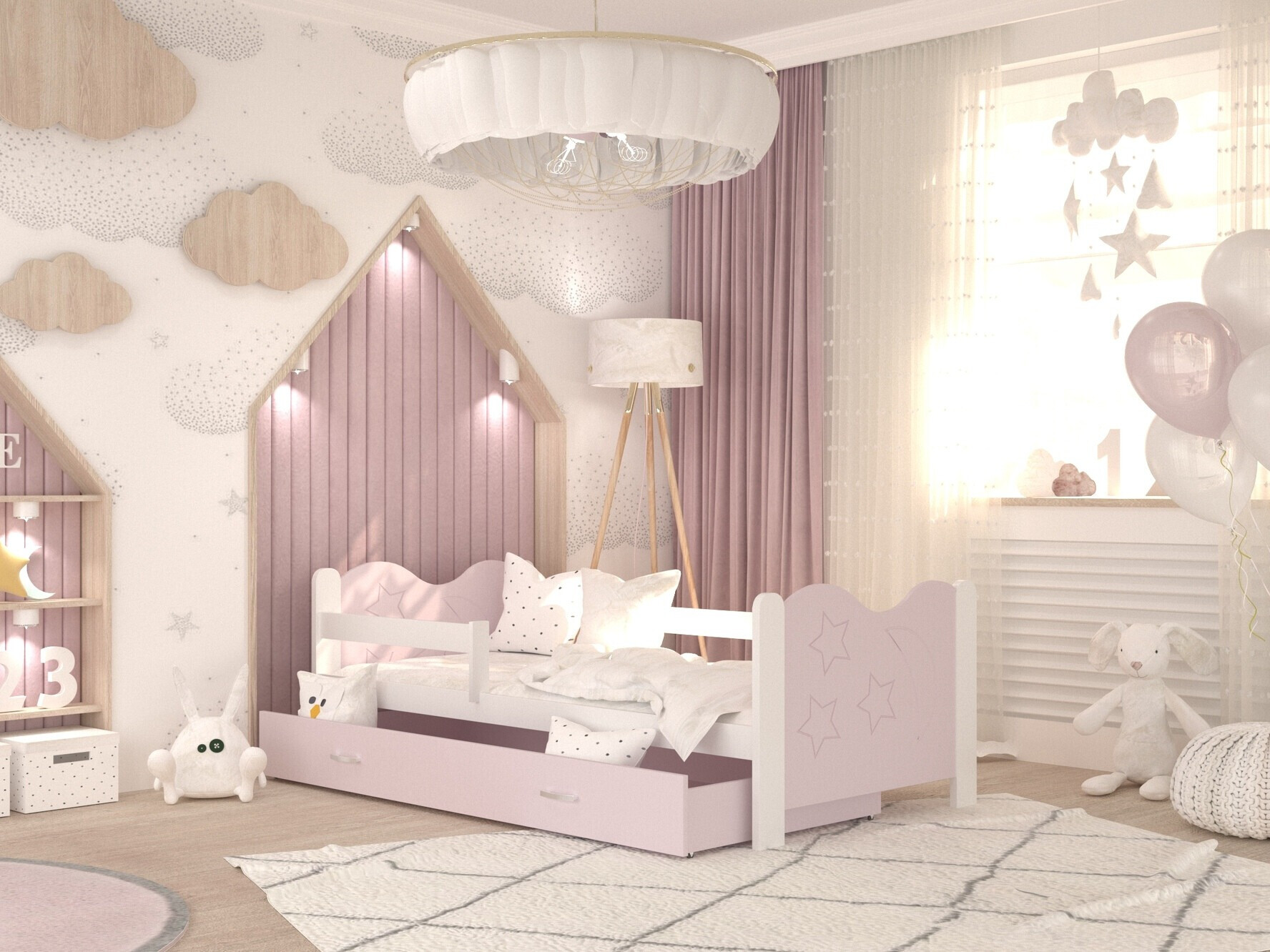 Bed Aurora 124 (Wit)