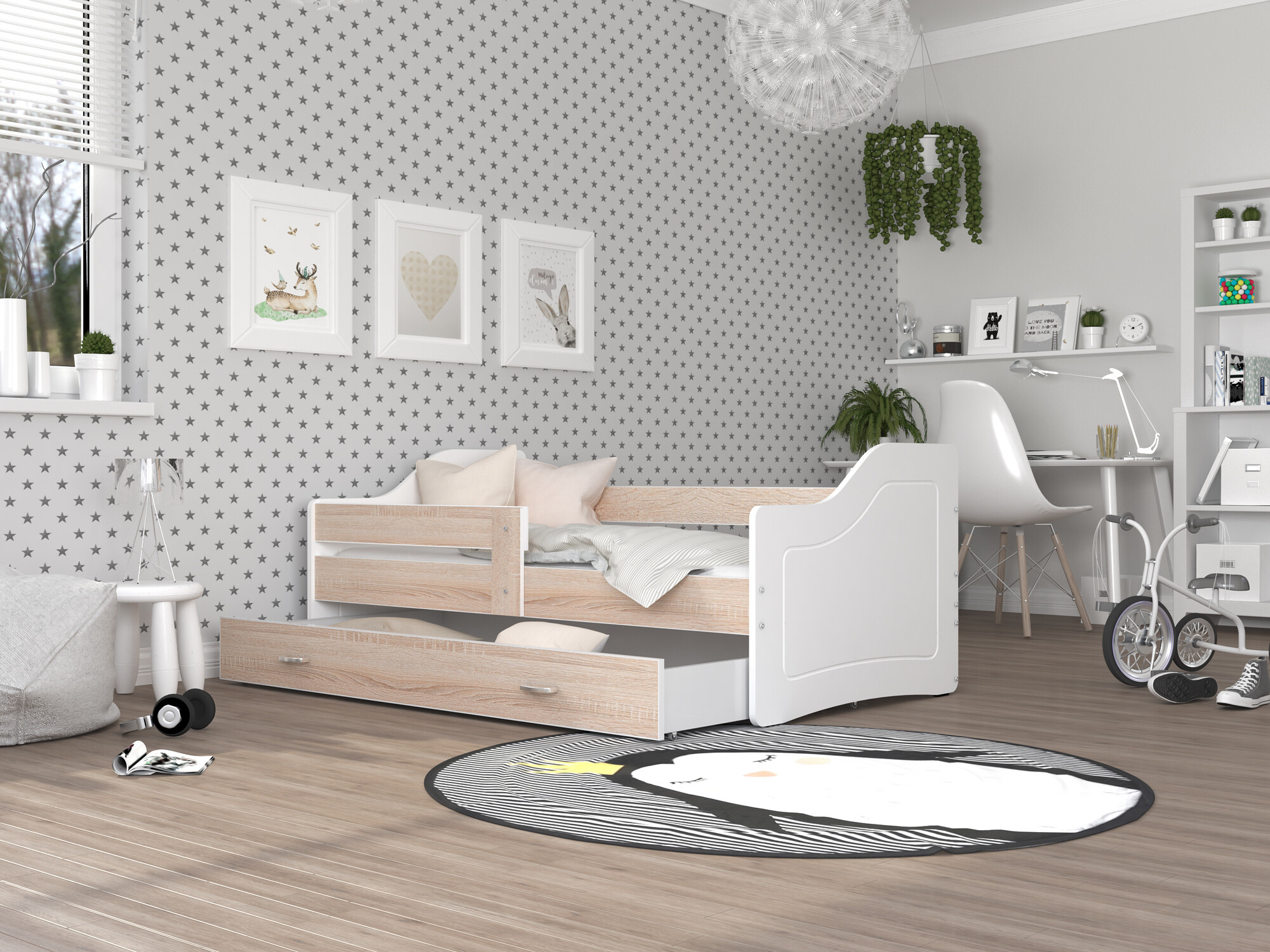 Bed Aurora 137 (Sonoma eik)