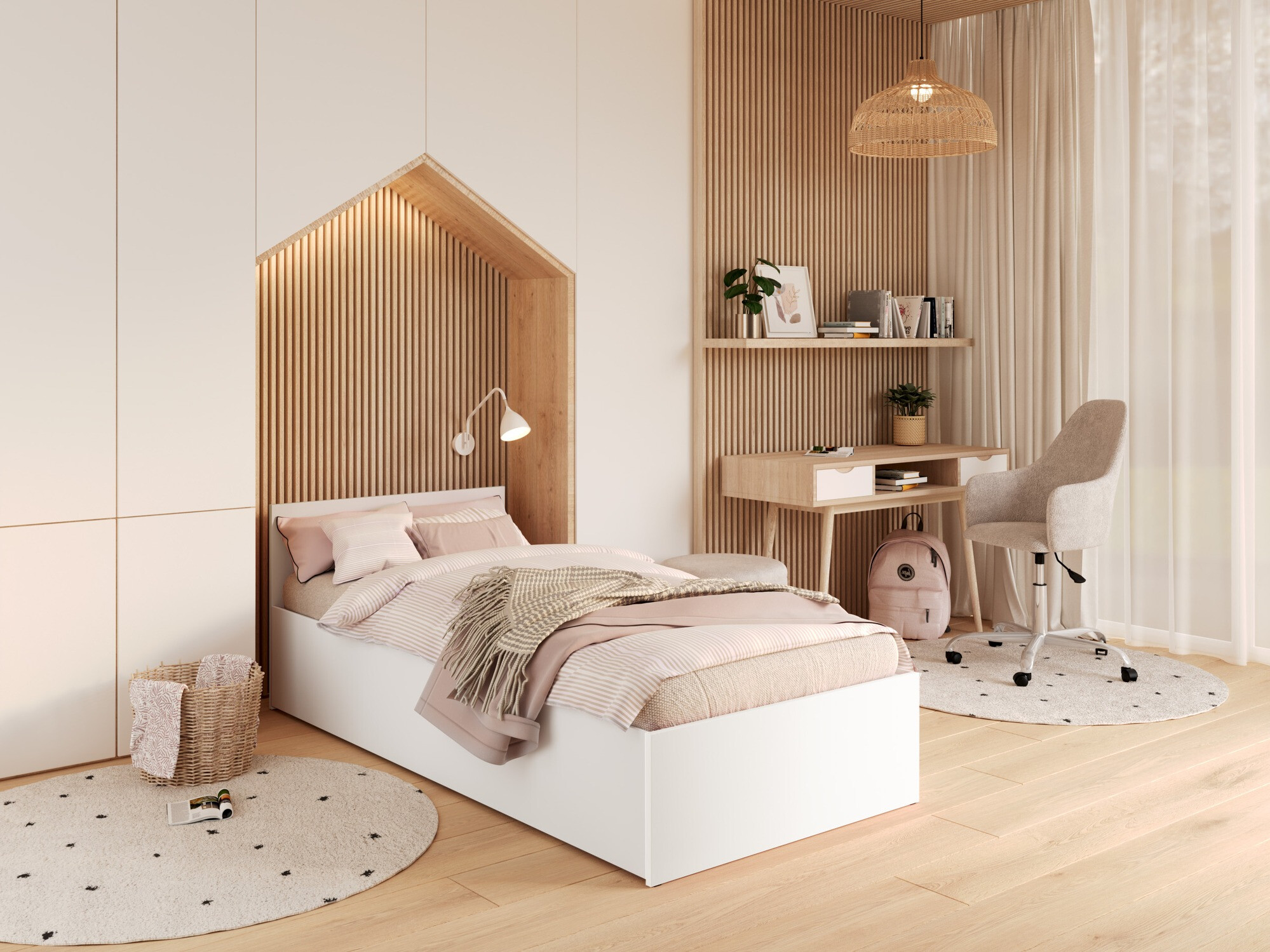 Bed Aurora 157 (Wit)